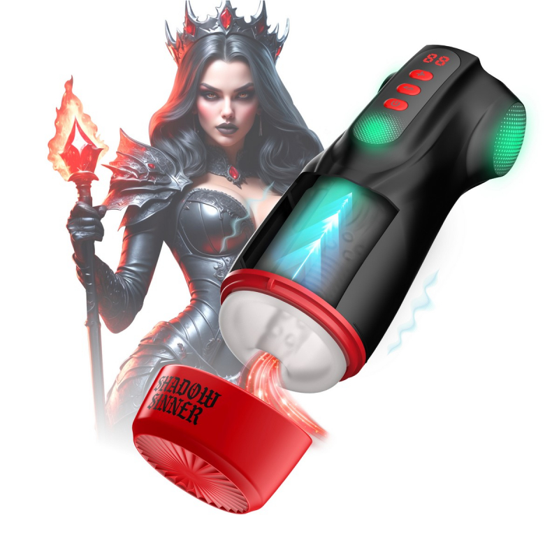 Мастурбатор "Masturs Shadow Sinner Raven" вакуум, вибрация, подсветка + приложение 